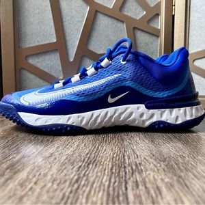 Nike Baseball Alpha Huarache Elite 4 Turf Royal White DJ6523-414